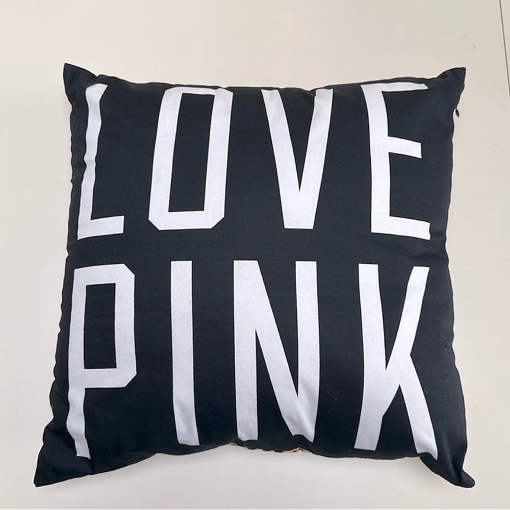 Victoria’s Secret pink throw pillow